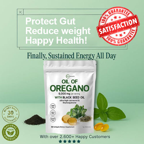 Oil of Oregano - Nature’s Ultimate Defense Premium Product That Solves Your Digestion, Heart, Weight & Detoxify