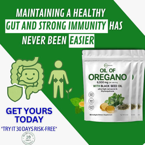 Oil of Oregano - Nature’s Ultimate Defense Premium Product That Solves Your Digestion, Heart, Weight & Detoxify