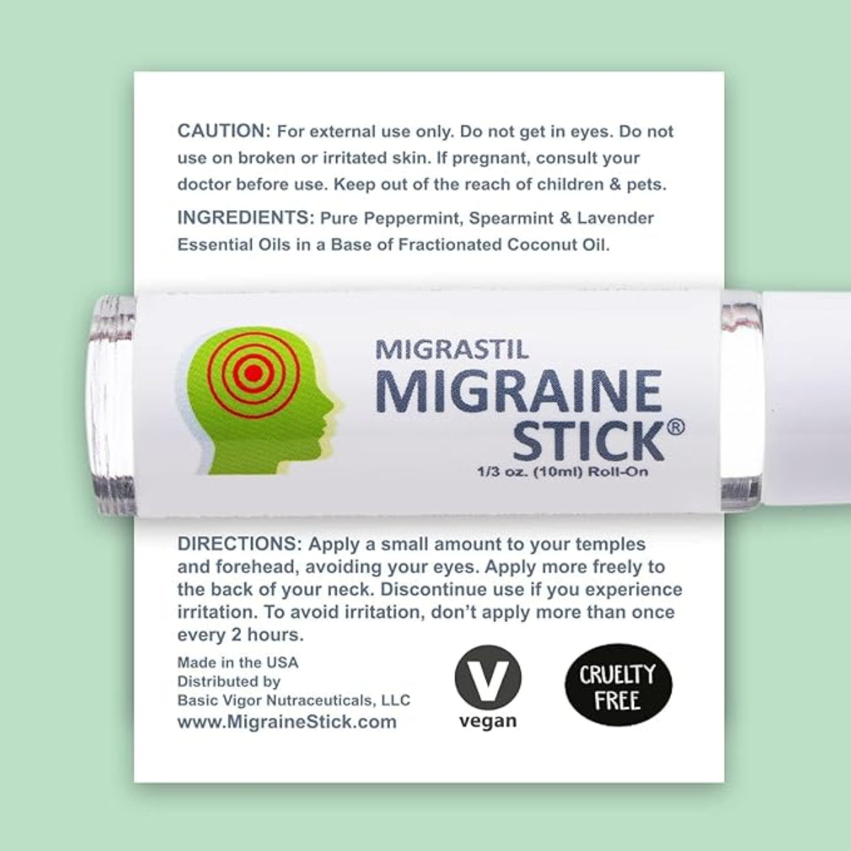 Vitarise Migrastil Stick — Roll-On de Aromaterapia para el Alivio
