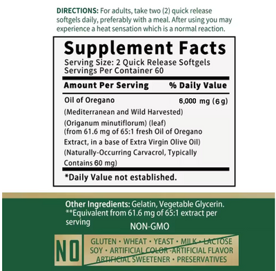 Oil of Oregano - Nature’s Ultimate Defense Premium Product That Solves Your Digestion, Heart, Weight & Detoxify